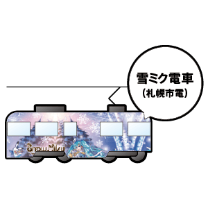 雪ミク電車（札幌市電）