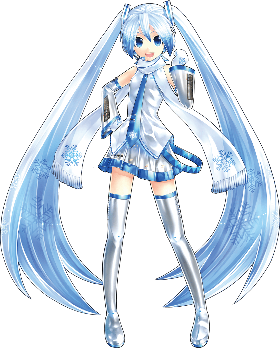 ❄️ Vocaloid  - Snow Hatsune Miku - Original Design 🎶 Minecraft Skin