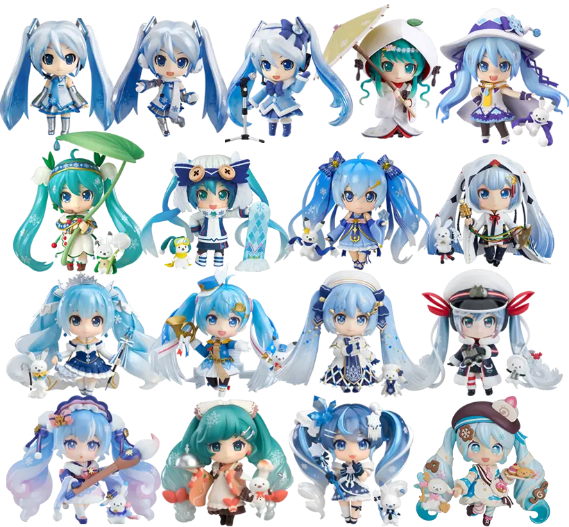 歴代の『SNOW MIKU』衣装の画像